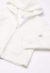 Girls' Fleece Zip-Up Hoodie in White