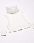 Girls' Fleece Zip-Up Hoodie in White