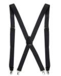 Dockers Men's Black Solid Suspenders