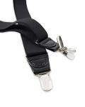 Dockers Men's Black Solid Suspenders