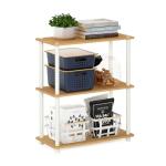 Furinno 3-Tier Corner Storage Shelves, Beech
