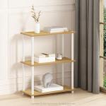 Furinno 3-Tier Corner Storage Shelves, Beech