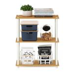 Furinno 3-Tier Corner Storage Shelves, Beech
