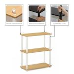 Furinno 3-Tier Corner Storage Shelves, Beech