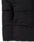 Boys' Medium Weight Black Puffer Jacket, Water-Resistant