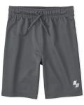 Boys Athletic Basketball Shorts 3-Pack – Black/Grey/Blue