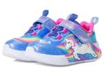 Skechers Girls Unicorn Chaser Sneaker, Blue Sparkle