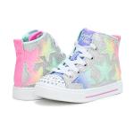 SKECHERS Kids Twinkle Toes Star Sneakers, Silver