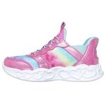 Skechers Girls Infinite Heart Lights Sneakers, Pink