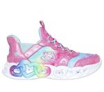 Skechers Girls Infinite Heart Lights Sneakers, Pink