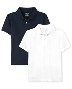 Boys' Short Sleeve Pique Polo 2-Pack