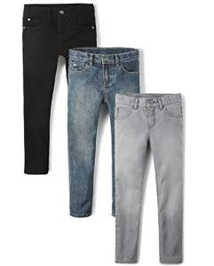 Basic Skinny Jeans for Boys - Black, Gray, Blue