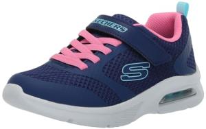 Skechers Girls Microspec Max Sneakers, Navy/Periwinkle