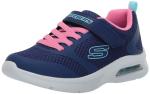 Skechers Girls Microspec Max Sneakers, Navy/Periwinkle