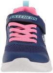 Skechers Girls Microspec Max Sneakers, Navy/Periwinkle