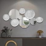 Large Silver Decorative Wall Mirror for Home