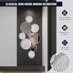 Large Silver Decorative Wall Mirror for Home