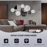 Large Silver Decorative Wall Mirror for Home