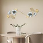 Tandefio 3-Pc Ginkgo Leaf Metal Wall Mirrors