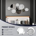 Large Silver Decorative Wall Mirror for Home