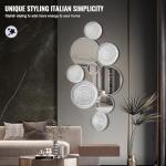 Large Silver Decorative Wall Mirror for Home