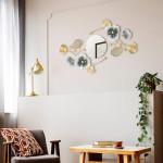Tandefio 3-Pc Ginkgo Leaf Metal Wall Mirrors