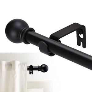 GXOACKJ Matte Black Curtain Rods 32-48 Inch