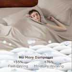Bedsure Deep Pocket Cooling Queen Sheet Set