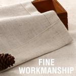 H.VERSAILTEX 84-Inch Linen Curtains 2-Panel Set