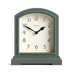 JONES CLOCKS® Modern Asparagus Green Mantel Clock