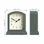 JONES CLOCKS® Modern Asparagus Green Mantel Clock