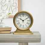 EMAX HOME Vintage Gold Mantle Table Clock