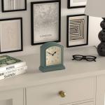JONES CLOCKS® Modern Asparagus Green Mantel Clock