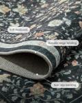 Washable 8x10 Floral Non-Slip Area Rug