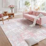 RELEANY 5'x7' Washable Non-Slip Area Rug