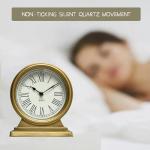 EMAX HOME Vintage Gold Mantle Table Clock