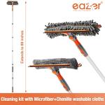 Eazer 89'' 2-in-1 Window Cleaner with Extension Pole