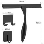 Stainless Steel Shower Squeegee with 2 Hooks