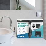 Stainless Steel Shower Squeegee with 2 Hooks