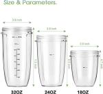 Replacement 32oz Cups with Flip-Top Lids - 2-Pack