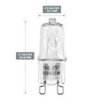 WokHok 25W High Temp Microwave Bulbs, 8 Pack