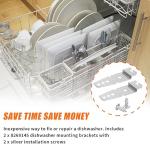 Dishwasher Mounting Brackets with Screws - 2 Pack