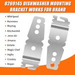 Dishwasher Mounting Brackets with Screws - 2 Pack
