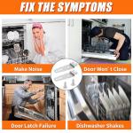 Dishwasher Mounting Brackets with Screws - 2 Pack