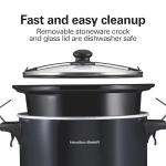 Hamilton Beach 10 Quart Slow Cooker, Portable, Black