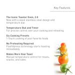 Panasonic FlashXpress 4-Slice Toaster Oven, Stainless Steel