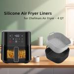 Silicone Air Fryer Liners - 2 Pack, 7.8 Inch