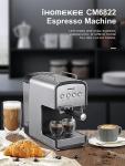 Ihomekee 15 Bar Espresso Machine with Milk Frother