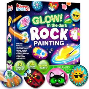 Glow in the Dark Rock Painting Kit for Kids