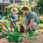 Duckura Kids Gardening Tools Set - 7pc Fun Kit